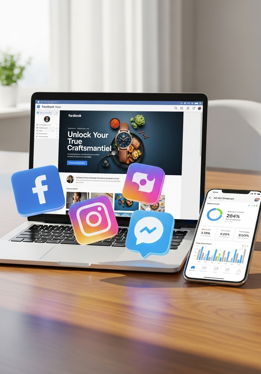 social media marketing scene, picture